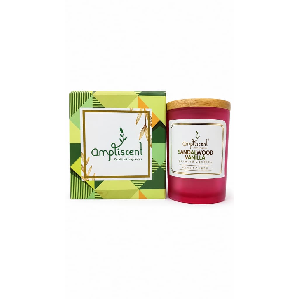 Vela Aromática AmpliScent Sandalwood Vanilla – Sofisticação e Conforto para o seu Ambiente