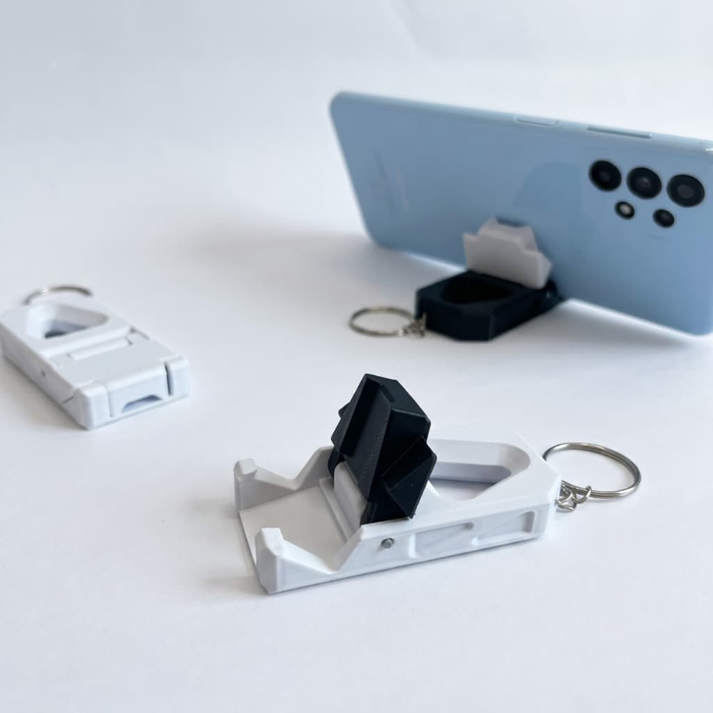Suporte de Celular Portátil Chaveiro de Bolso