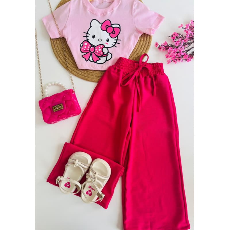 Conjunto Infantil Pantalona Hello Kitty!