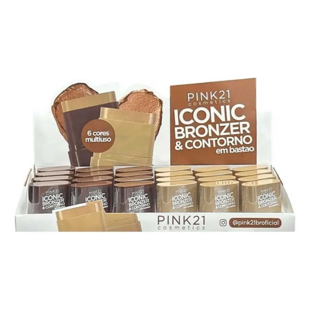 Pink 21 Iconic Bronzer & Contorno em Bastão