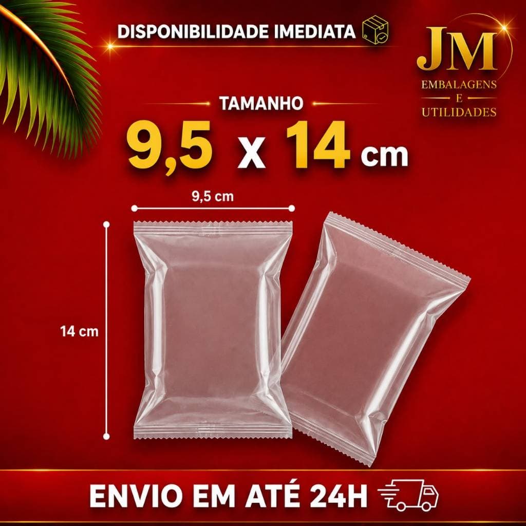 Embalagem Higienica Bolo Gelado Brownie Pao de Mel Palha Italiana 9,5x14cm Transparente