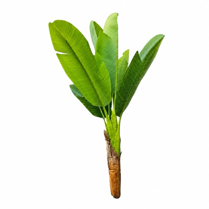 Planta Árvore Artificial Bananeira Linda Toque Real Sem Vaso Verde