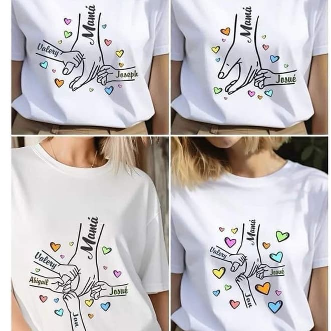 1 camisa personalizada com nome dos filhos ou netos FAÇO COMO PEDIR ''SEM DIREITO A DEVOLUÇÃO"