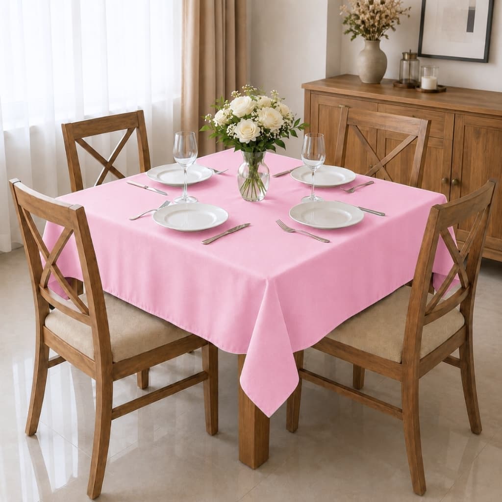 Kit 25 Toalha de Mesa Quadrada Lisa 4 Lugares Cadeira 1,40x1,40m Oxford Buffet Festa Evento Cozzilar