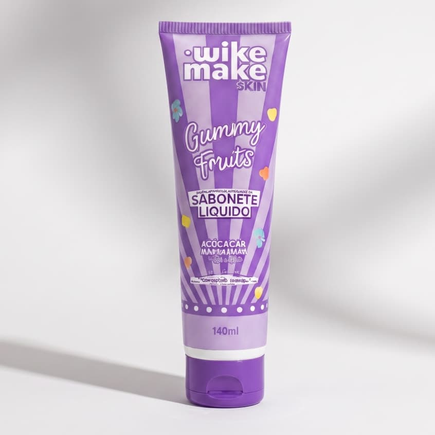 Sabonete Líquido Corporal Gummy Fruits Wike Make 140ml