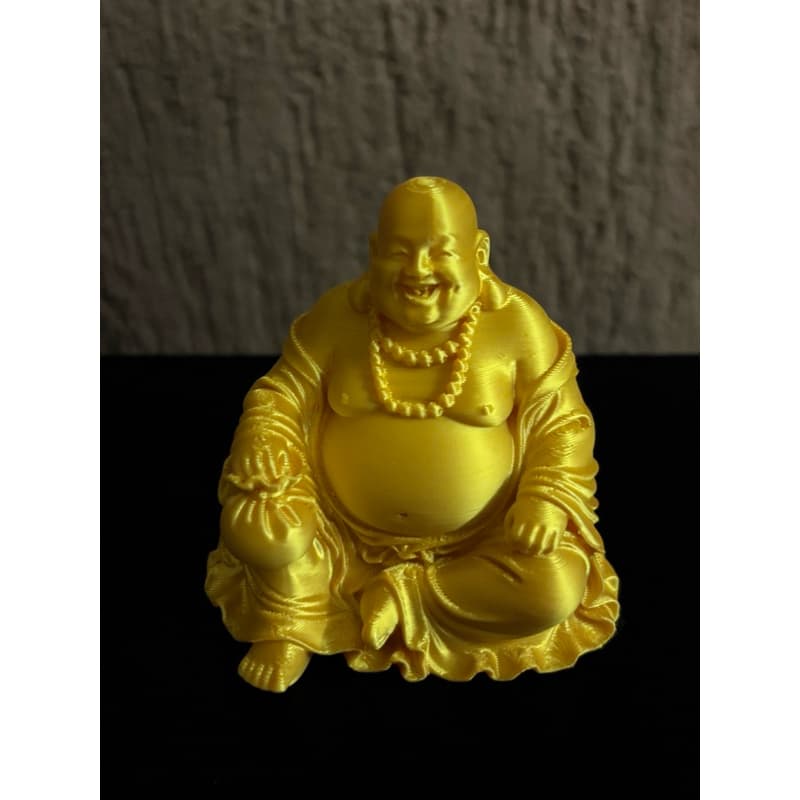 Mini Estátua Buda em Plástico Buddha Sidarta Gáutama Índia Budismo Decorativo