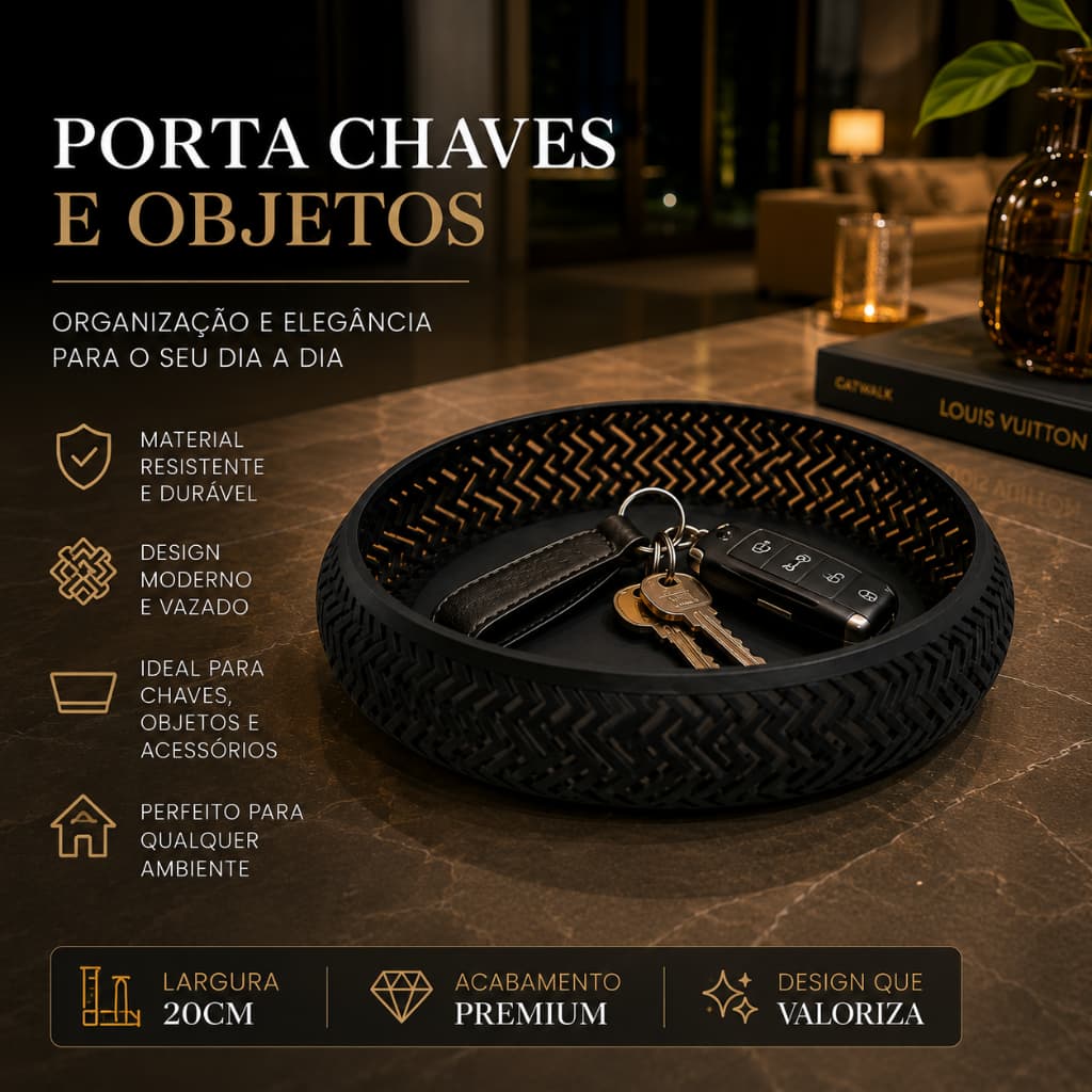 Porta Objetos, Bandeja e Cesto Organizador de porta treco, Chaves e Carteira Moderno e Decorativo