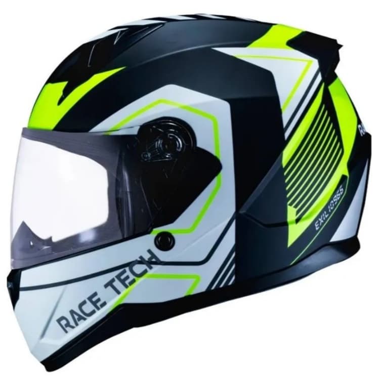 CAPACETE RACE TECH SECTOR EXILIO TOP PRETO/AMARELO SUPER PROMOÇÃO NOVIDADE