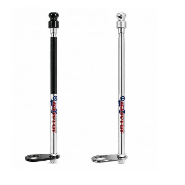 Antena corta pipa moto 6 estágio retrovisor aço inox