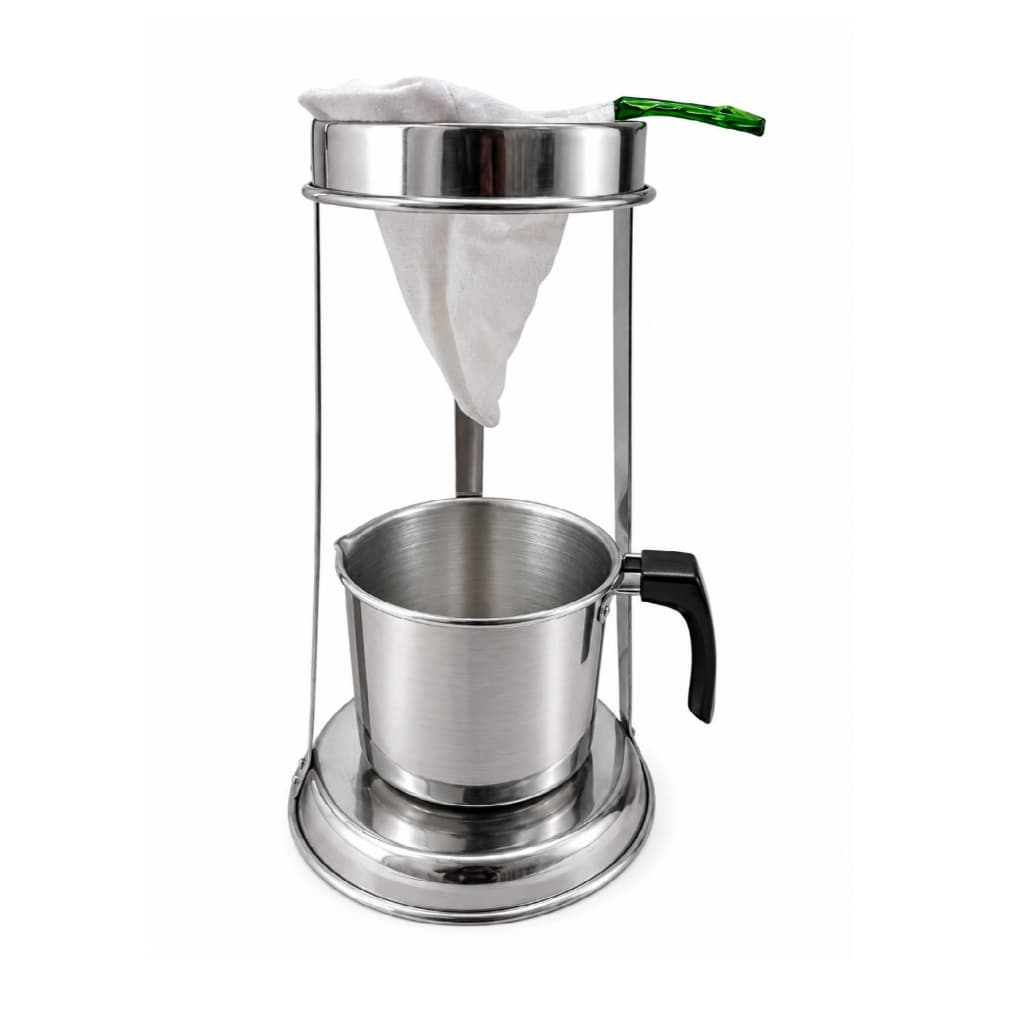 Café Coado Suporte alumínio Porta Filtro de Pano Canecão Passador Café Tradicional Cafeteira Manual