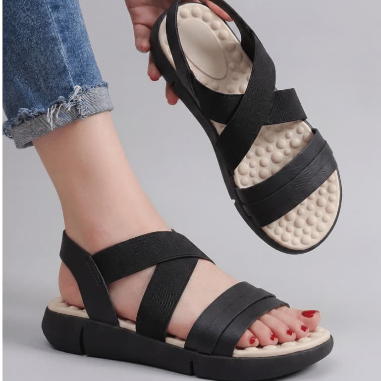 Sandália Feminina Para Esporão e Fascite Plantar Ortopédica Massageadora Leve e Confortável Promoção