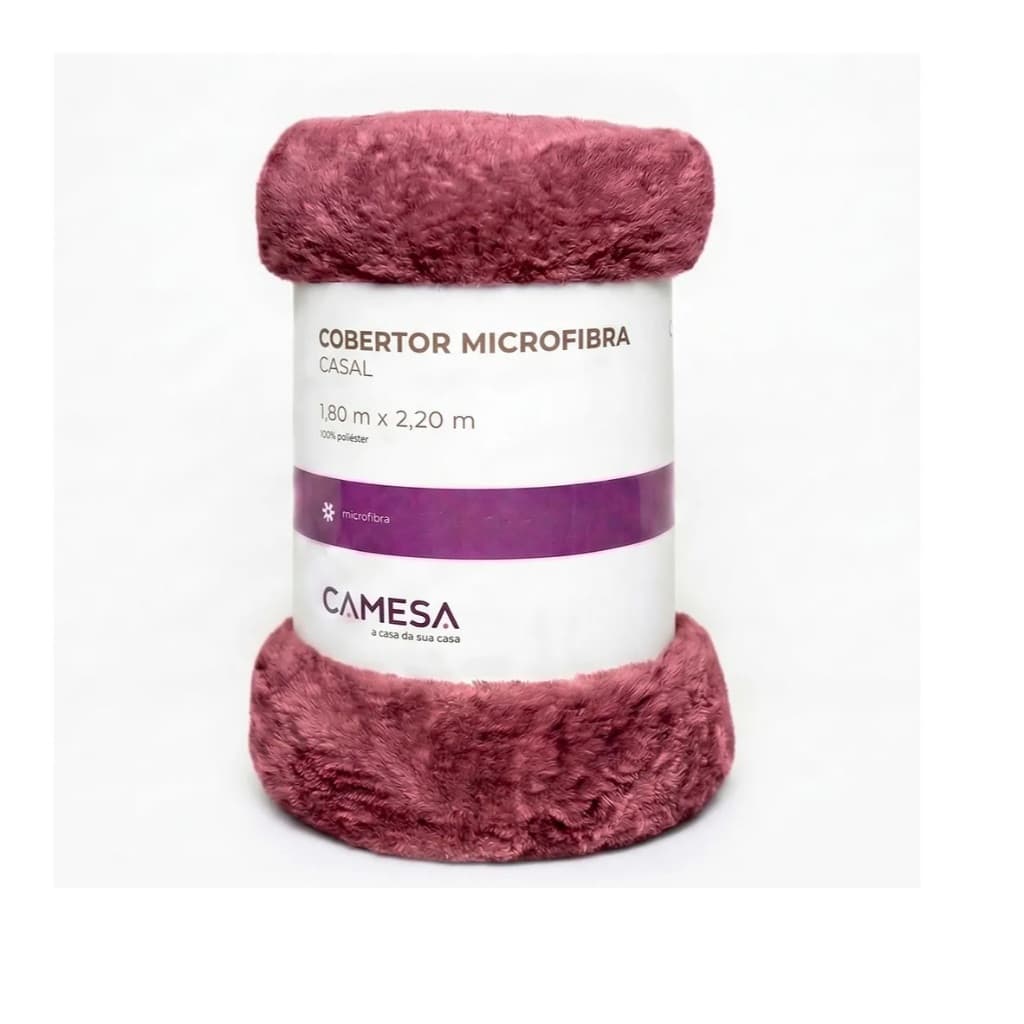 Manta Queen 220x240cm Microfibra Soft Macia Camesa
