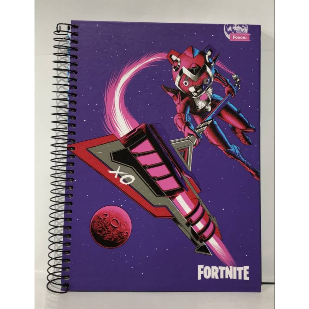 Caderno Fortnite Pink Bear 10 Matérias 160 Folhas | Caderno Universitário  | Material Escolar Gamer | Papelaria