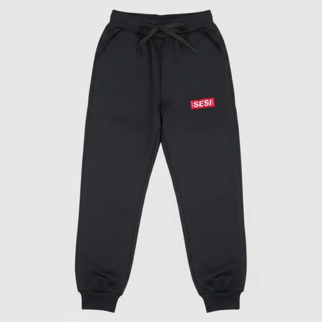 CALÇA UNIFORME DO SESI EM MOLETOM FLANELADO COM BOLSO CORDAO DE AJUSTE NA CINTURA E ELASTICO PUNHO NA BARRA