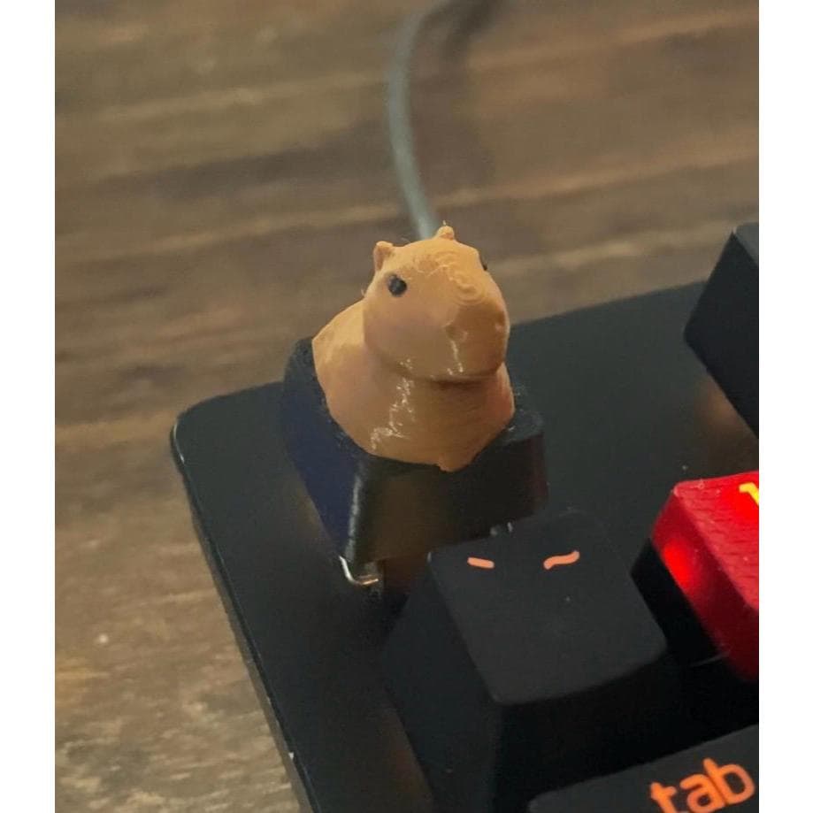 Keycap Capivara Capivariano Rio Preto Cherry MX Teclado Mecânico Gamer Geek