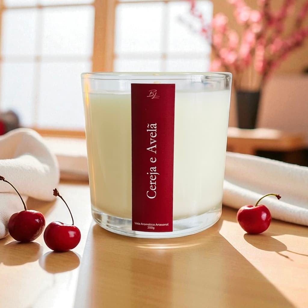 Vela Aromática Perfumada 200g Diversos Aromas Cera Vegetal Blanca Luna