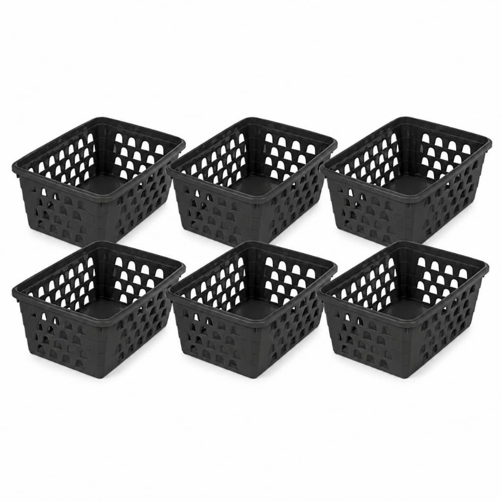 Kit 6 Cestos Organizadores Pequenos Organização Cozinha Banheiro Gavetas Armários