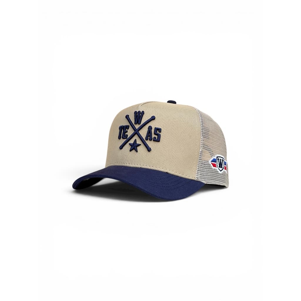 Boné texas azul USA country trucker original wildegar