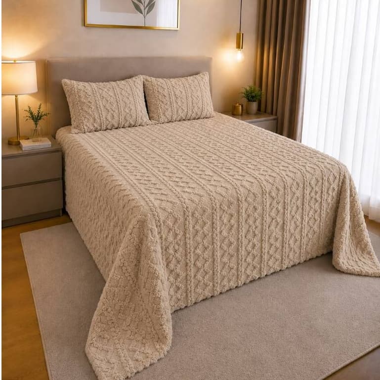 Kit Cobertor Casal 3 pçs ACONCHEGO 2,20 X 2,40 Acompanha porta travesseiros - Oferta