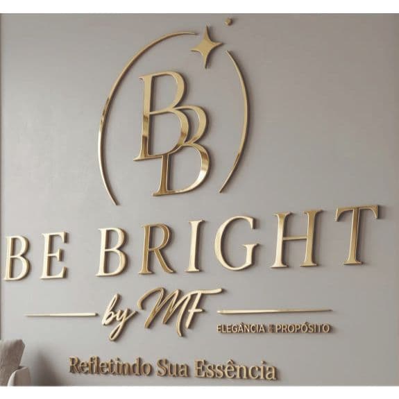 Logo Acrílico Espelhado 3D Personalizado Premium Empresas Lojas Fachadas