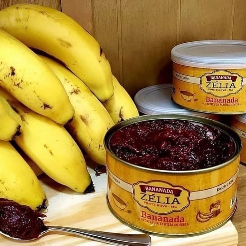 Doce de Banana Bananada Zélia Mineira Cremosa - Lata 400g