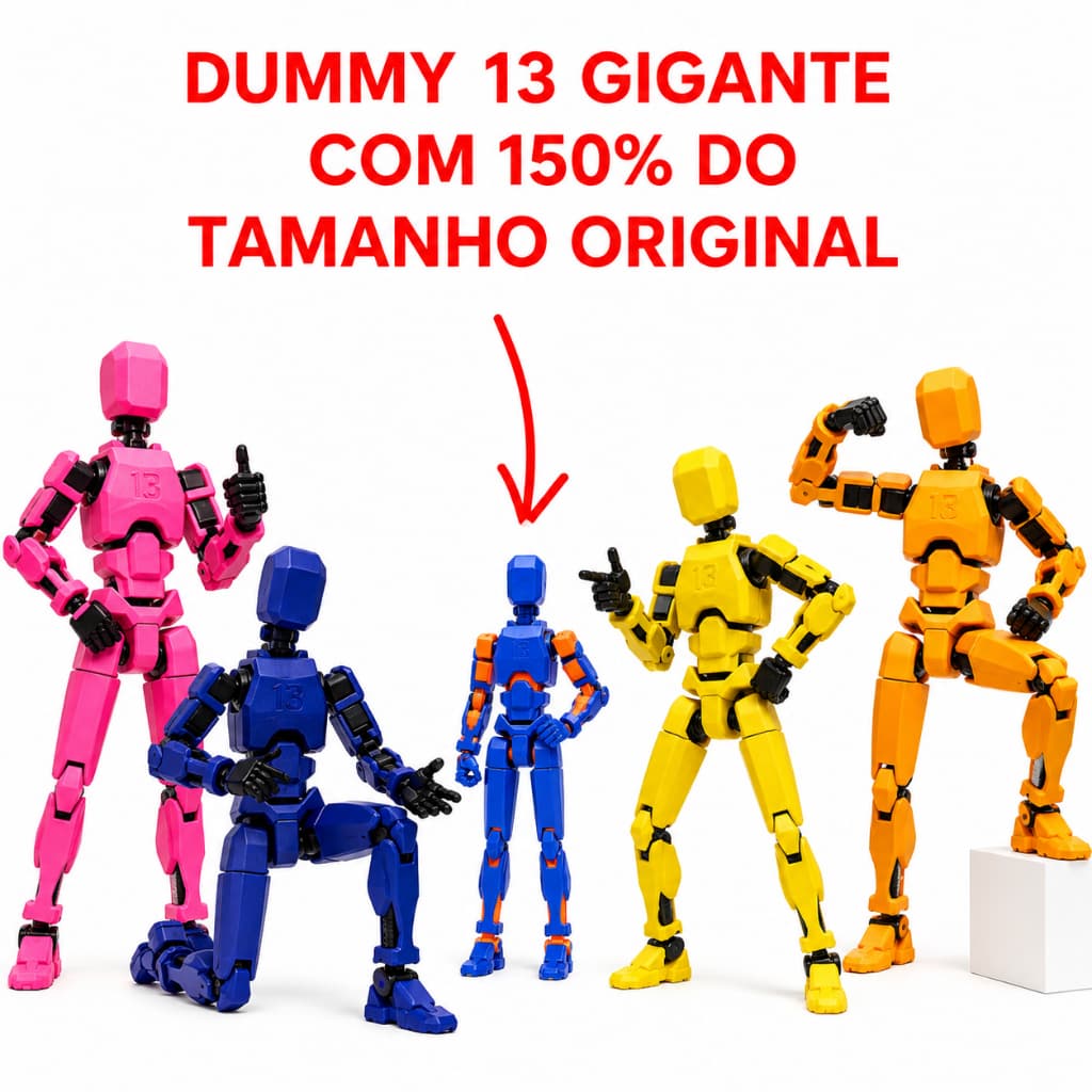 Boneco Dummy 13 Gigante (20 cm) – Maior que o Tamanho Padrão!