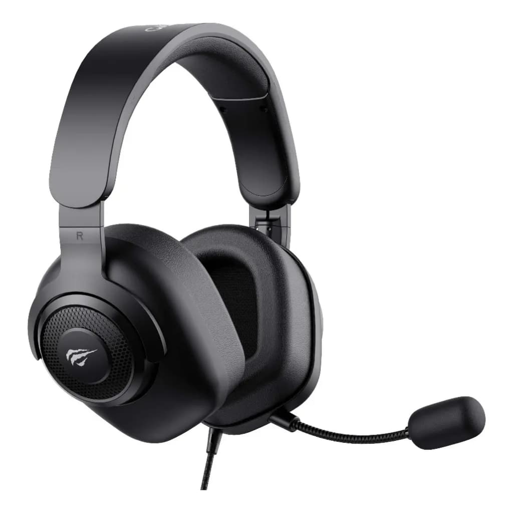 Fone Headset Gamer HAVIT H2230d P2 P3 3,5MM Microfone Removível, Cor Preto