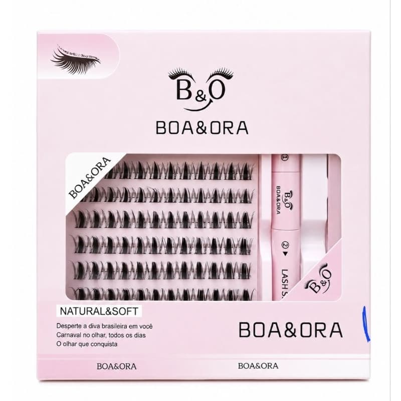 Kit Cílios em Tufos BOA&ORA – Natural & Soft