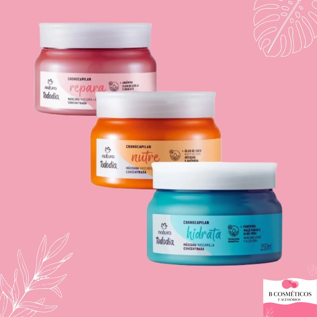 Máscara Capilar hidratação, nutição, reconstrução Natura Tododia 250ml