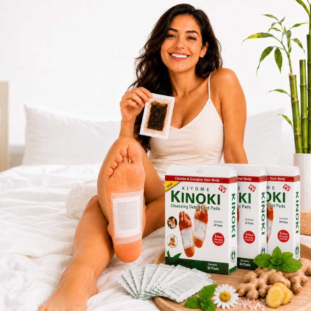 Kit 30 Adesivos Kinoki Detox para os Pés Praticidade Conforto Sono Tranquilo Autocuidado Natural Relaxados