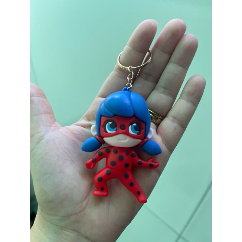 Chaveiro Ladybug Infantil – Personagem Fofa em PVC Emborrachado