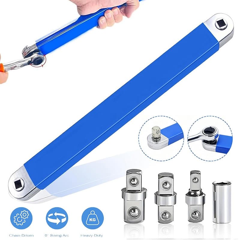Chave Catraca Extensão Desvio Profissional Alta Torque Ergonômica Para Reparos De Veículos Mecânicos