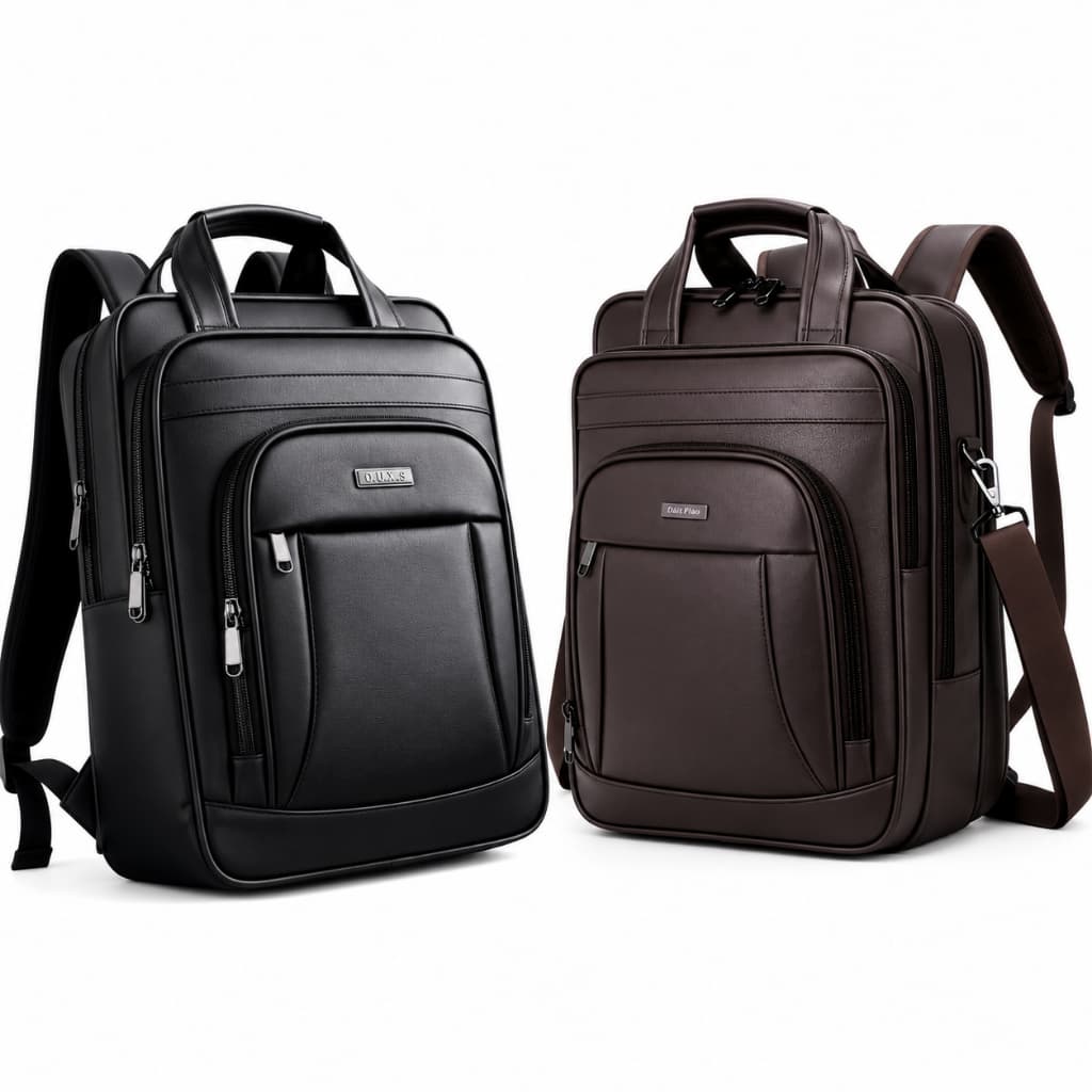 Mochila Notebook Executiva Couro Premium Reforçada Resistente/3 em 1 Masculina