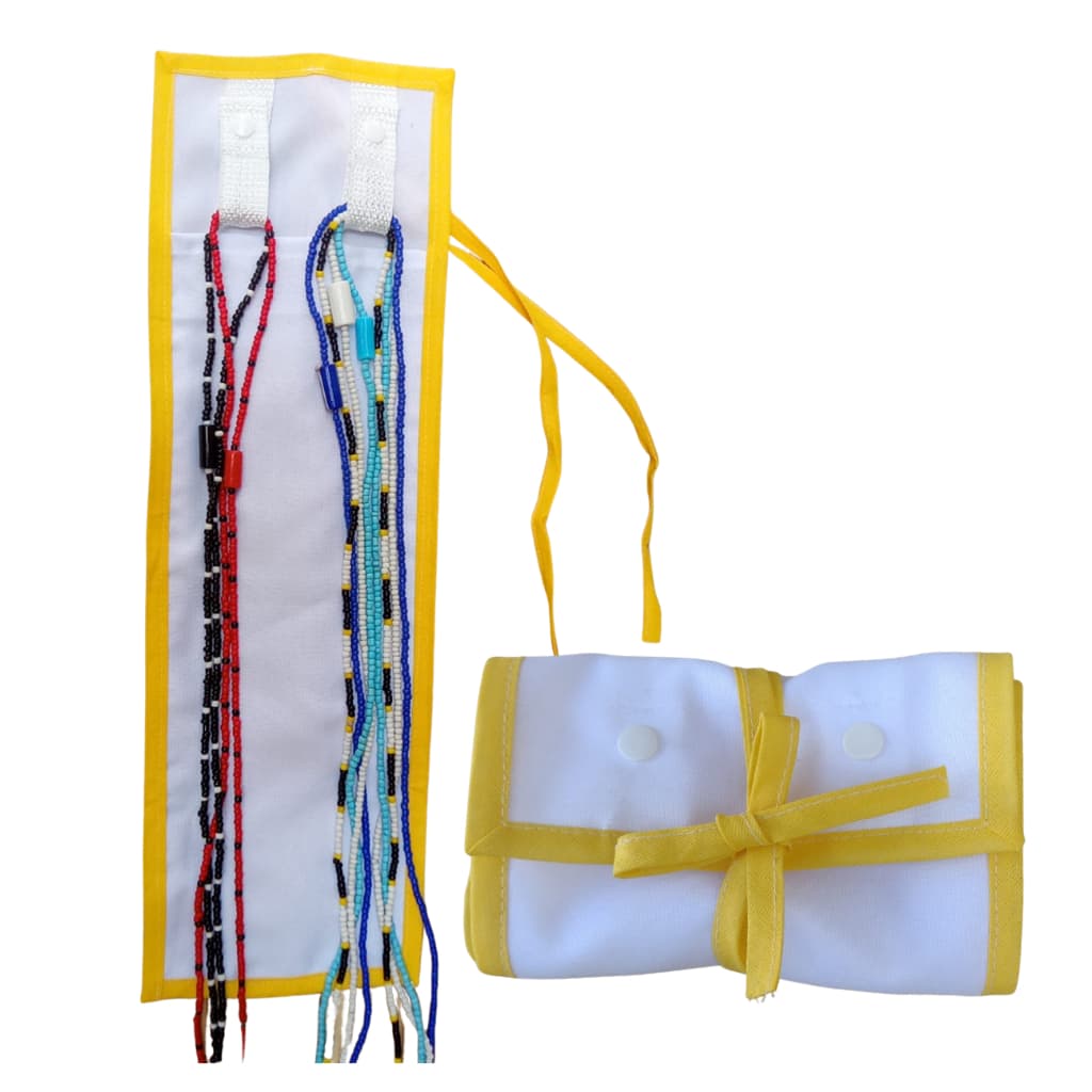 Saco Porta Guias AMARELO  Bolsa Estojo Porta Guia Exu é o Orixá Umbanda Candomblé