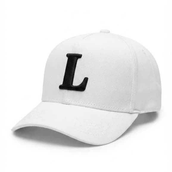 Boné L  Aba Curva Bordado Premium Ajustável Unissex Casual Streetwear Masculino Feminino 2026