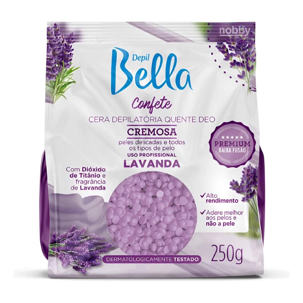 Cera Confete Lavanda Depil Bella 250g DEPILATÓRIA
