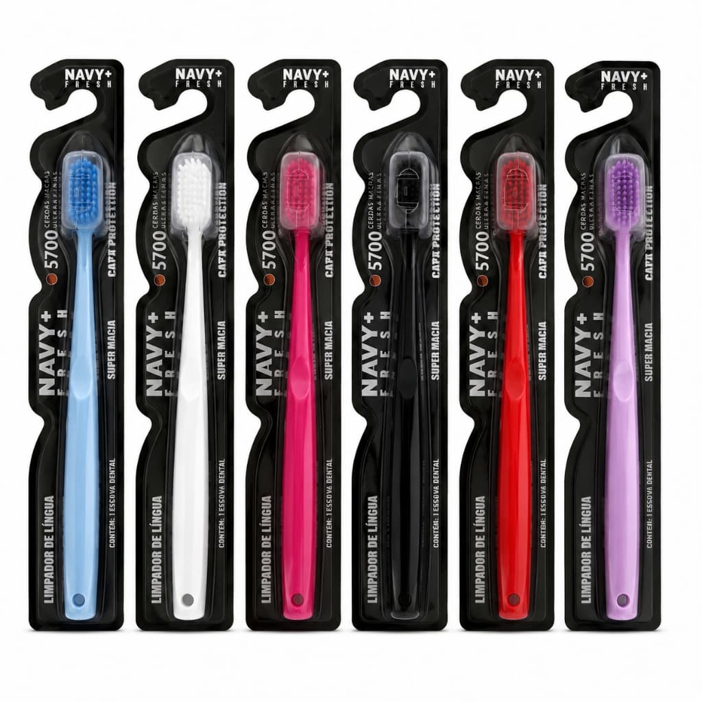 Escova de Dente Adulto Cerdas Ultra Macias – Kit 6 / 12 / 24 / 36 / 48 Unidades