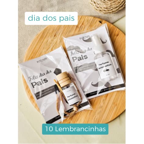 Kit 10 Brindes Dia dos Pais Empresas Spray ou Varetas Aromatizador