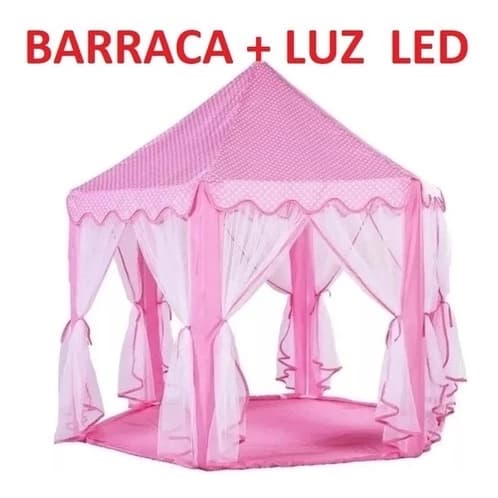 Barraca Infantil Tenda Cabana Castelo Princesas+luzes Led+promoçao