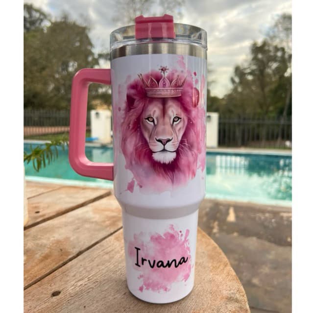Copo Térmico Personalizado Com NOME Leão De Juda 1200ml Garrafa térmica Personalizada Com Nome Leão De Juda 1200ml