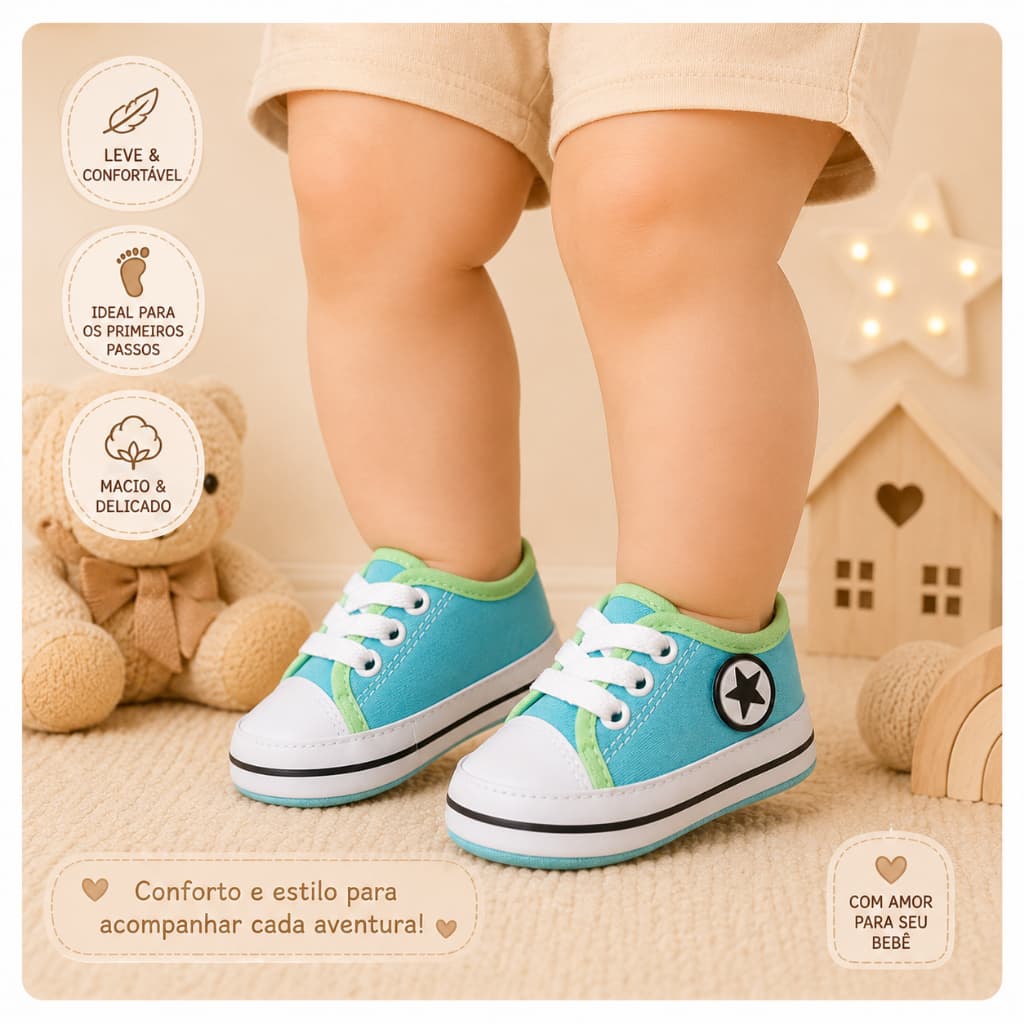 sapatinho de bebe tenis recém nascido  starzinho