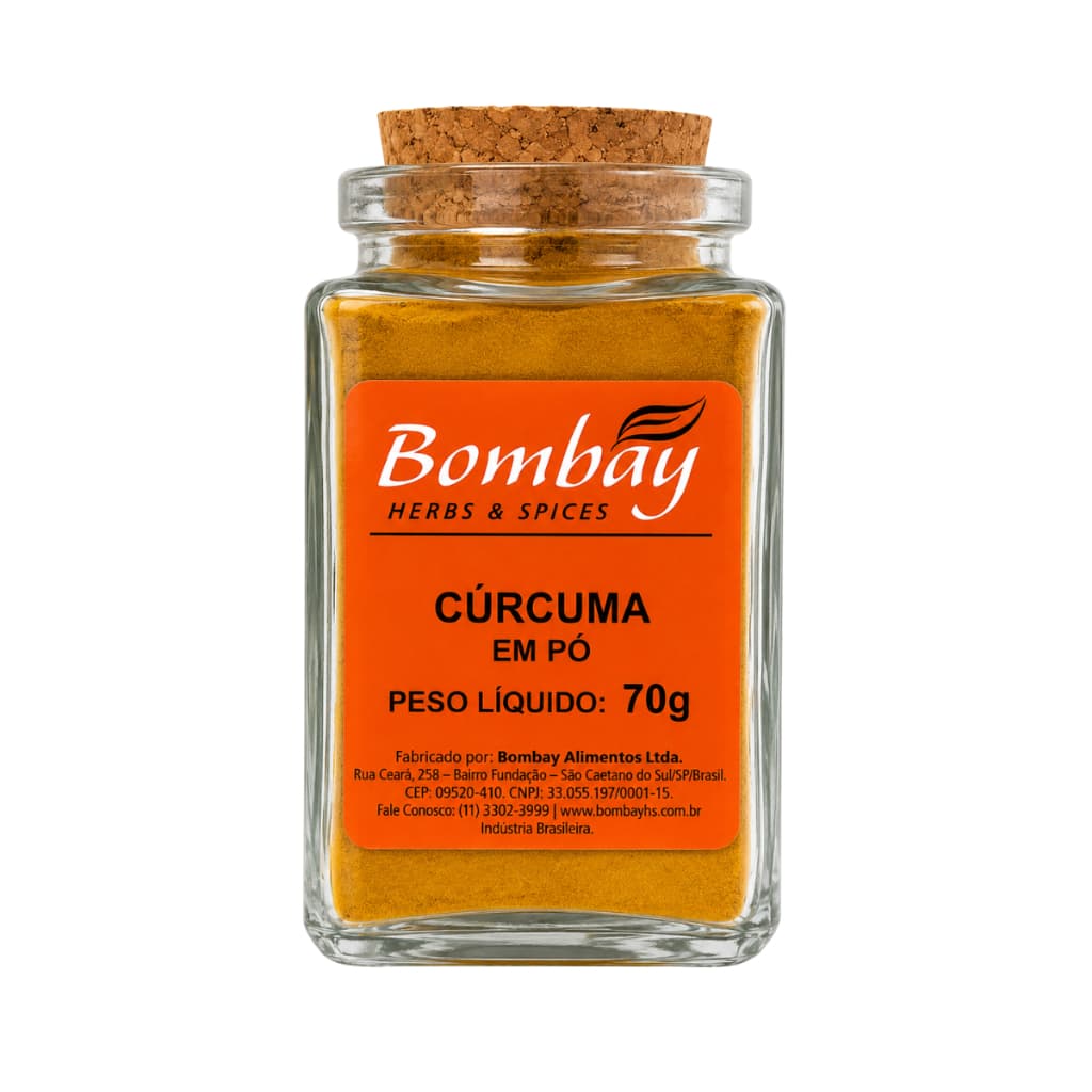 Cúrcuma em Pó 70g Bombay 🌿 Açafrão-da-Terra Natural