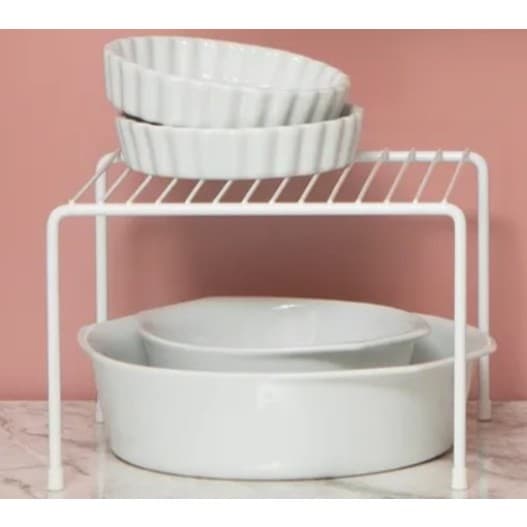 Organizador de Armário Prateleira Aramado Suporte Andares 22 Cm