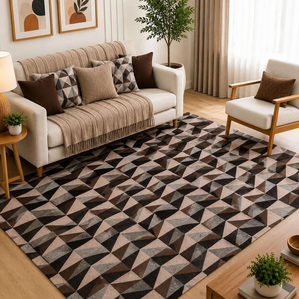 Tapete Jacquard Sala/Quarto Tamanhos 2,00x1,40M e 1,00x1,40m