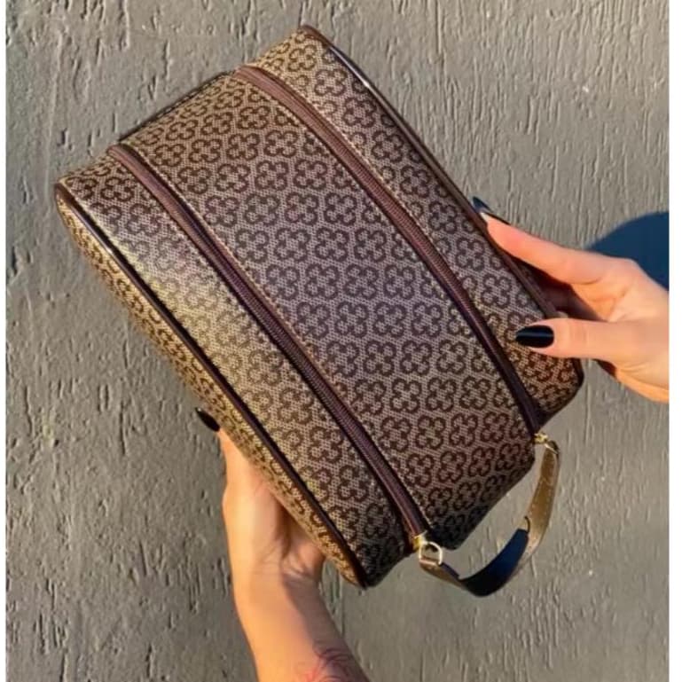 Nécessaire masculino feminina bolsa de viagem grande chuteira porta maquiagem ideal para viagens
