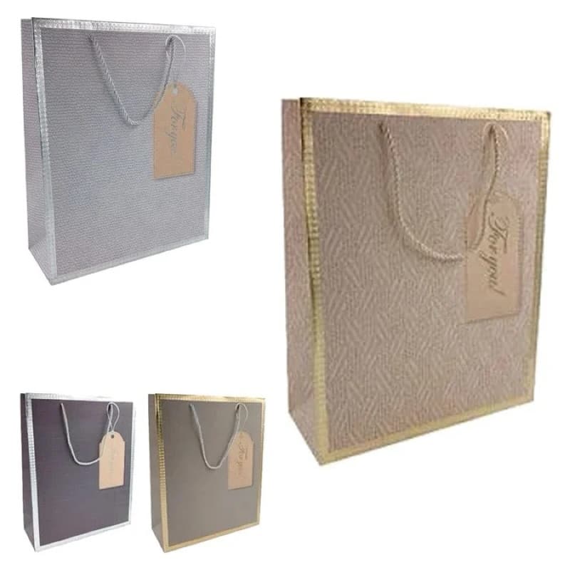 Sacola De Papel Para Presente Embalagem Presente 32x26x12cm