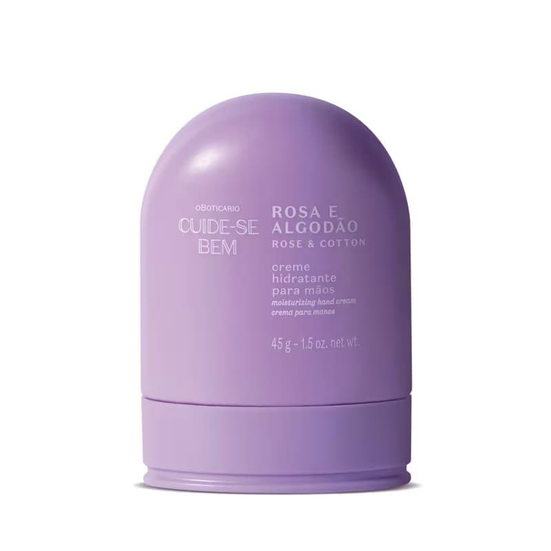 Creme Hidratante para Mãos Cuide-se Bem Rosa e Algodão 45g