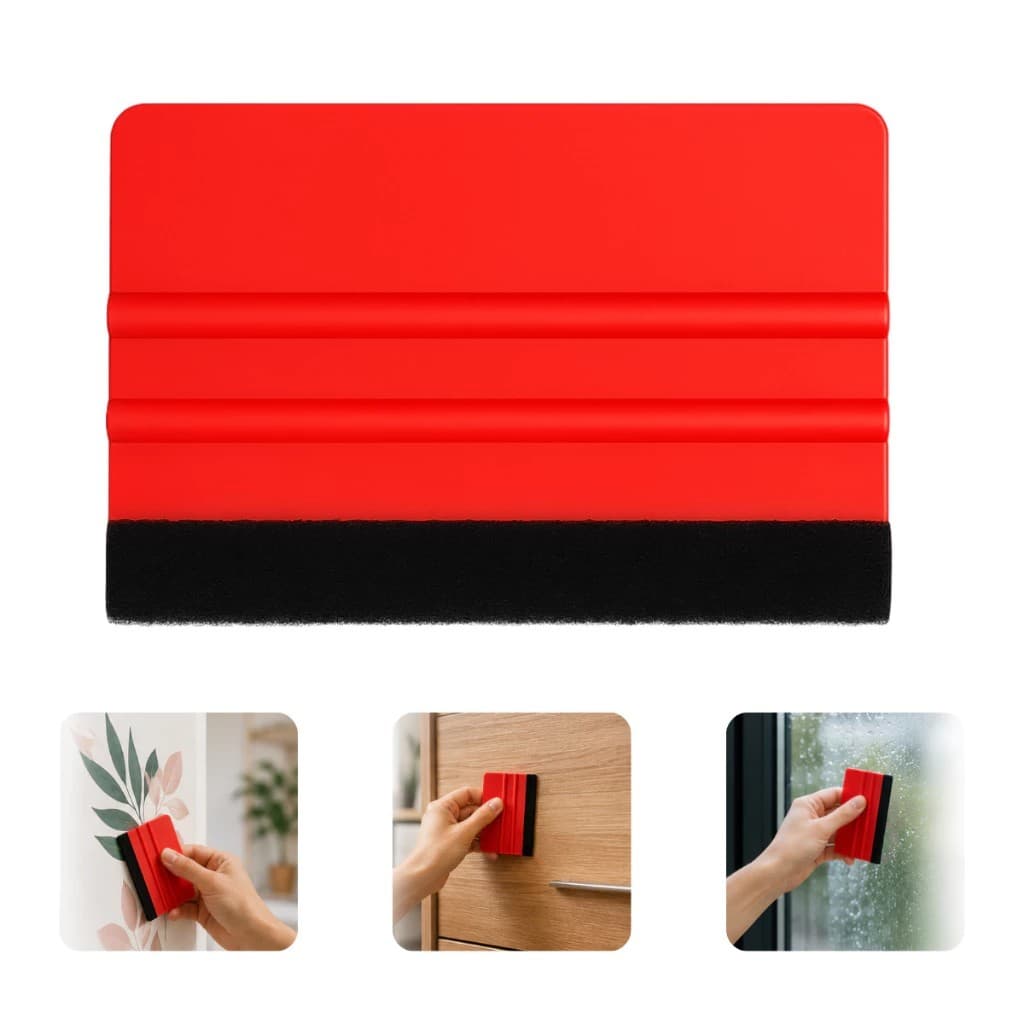 Espátula para Envelopamento Flexível Vinil Adesivo Sem Bolhas Acabamento Profissional Rápido