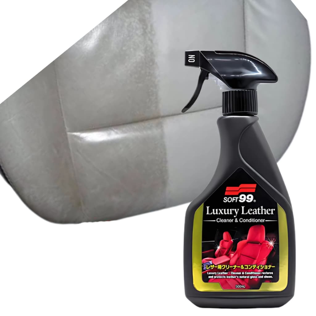 SOFT 99 Limpador de Couro Limpa e Higieniza 500ml Bolsa Bota Sofá Jaqueta Banco carro