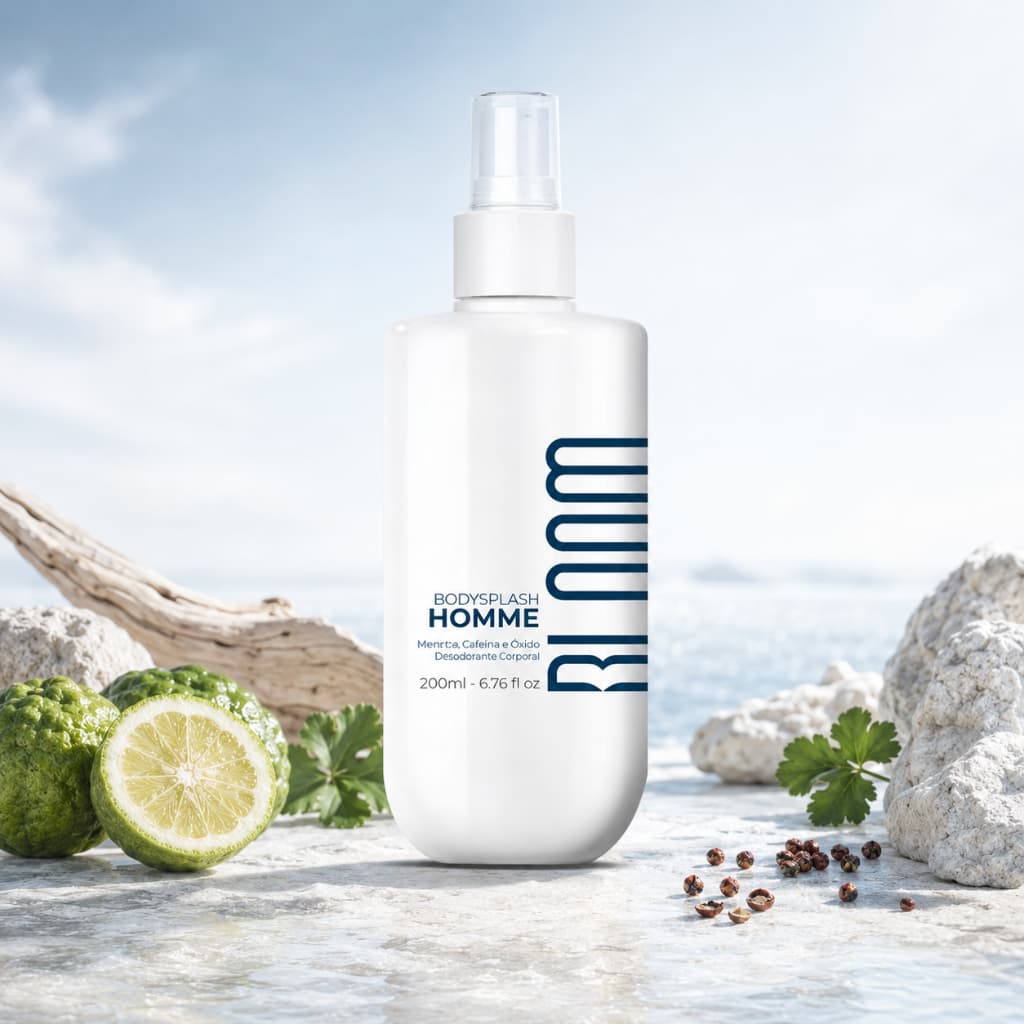 BLOOM - Body Splash Homme Pimenta, Gerâneo, Cedro 200mL